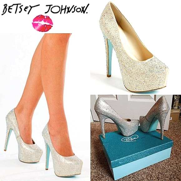 Betsey Johnson Shoes - Betsey Johnson WISH Iridescent Platform Heels